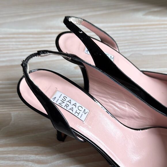 Isaac Mizrahi Slingback Heels size 9 black - Picture 5 of 11